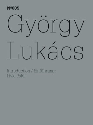 cover image of György Lukács